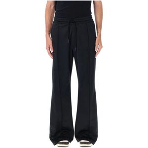 Marcelo Burlon, Zwarte Bandana Flair Track Pants Zwart, Heren, Maat:S