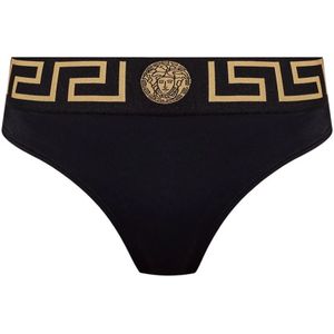 Versace, Bikinibroekje Zwart, Dames, Maat:2XL