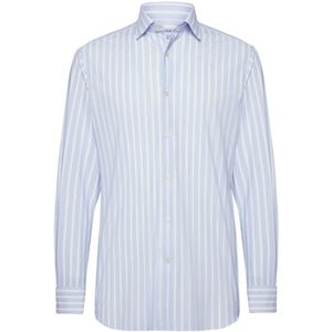 Boggi Milano, Overhemden, Heren, Blauw, XL, Nylon, Casual Shirts