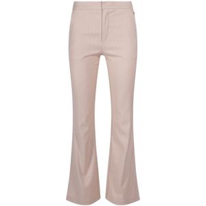 Radical, Broeken, Dames, Bruin, L, Polyester, Beige Flare Leg Broek