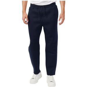 K-Way, Broeken, Heren, Blauw, S, Polyester, Blauwe joggingbroek met elastische taille