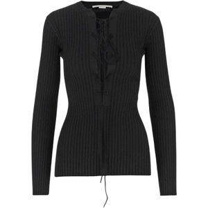 Stella McCartney, Truien, Dames, Zwart, XS, Bloemenjurk - Elegant en Stijlvol