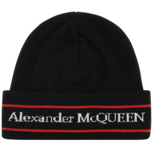 Alexander McQueen, Accessoires, Heren, Zwart, L, Cashmereero Hoed