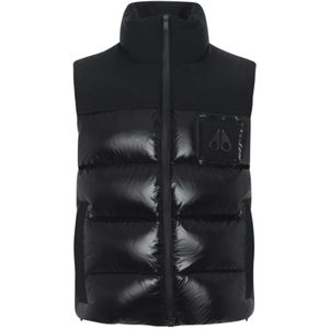 Moose Knuckles, Jassen, Heren, Zwart, S, Zwarte Victory Peak Bodywarmer