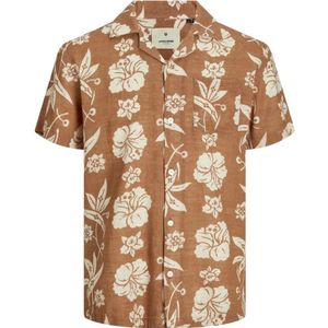 Jack & Jones, Overhemden, Heren, Veelkleurig, 2Xl, Tropisch Flores korte mouwen overhemd
