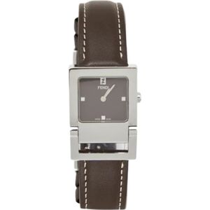 Fendi Vintage, Pre-owned Stainless Steel watches Bruin, Dames, Maat:ONE Size