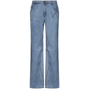 Andersson Bell, Jeans, Dames, Blauw, W30, Denim, Wijde Pijp Blauwe Denim Jeans