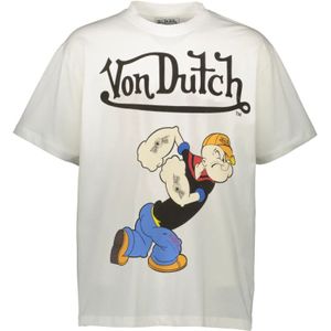 VON Dutch, T-Shirts Wit, Heren, Maat:L