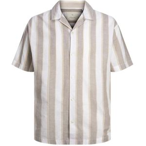 Jack & Jones, Overhemden, Heren, Veelkleurig, M, Zomer Streep Resort Shirt
