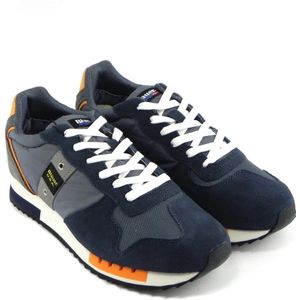 Blauer, Schoenen, Heren, Blauw, 44 EU, Blauw/Oranje Stijl/Model