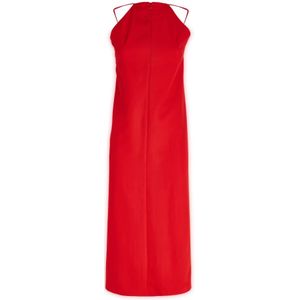 Proenza Schouler, Kleedjes, Dames, Rood, XS, Maxi Jurken