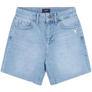 Alix The Label, Korte broeken, Dames, Blauw, XL, Denim, Trendy Denim Shorts