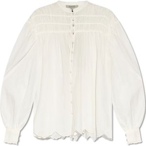 AllSaints, Etti shirt Wit, Dames, Maat:2XS