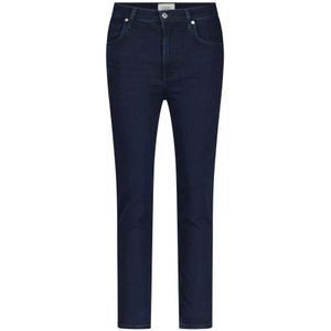 Citizens of Humanity, Hoge Taille Straight Crop Jeans Blauw, Dames, Maat:W27
