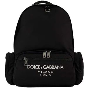 Dolce & Gabbana Pre-owned, Pre-owned, Dames, Zwart, ONE Size, Nylon, Pre-owned Fabric backpacks