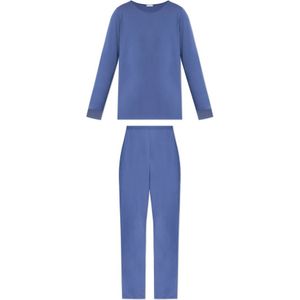 Hanro, Nachtkleding & Lounge, Dames, Blauw, L, Tweed, Tweedelige pyjama