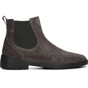 Floris van Bommel, Schoenen, Heren, Grijs, 45 1/3 EU, Suède, Grijze Suède Chelsea Boots Sfm-60049