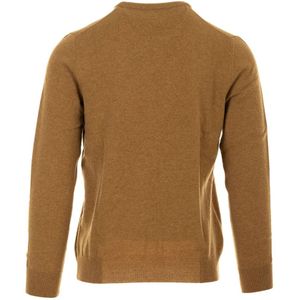 Ralph Lauren, Truien, Heren, Bruin, S, Wol, Bruine Sweater Pullover Lange Mouwen