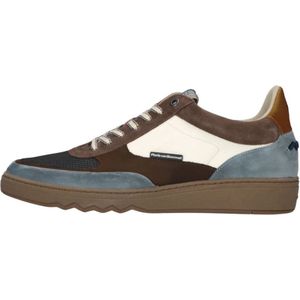 Floris van Bommel, Schoenen, Heren, Veelkleurig, 39 1/3 EU, Leer, Blauwe Lage Sneakers