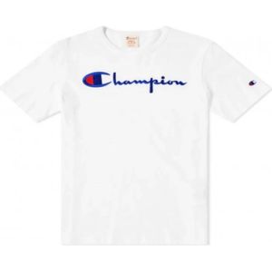 Champion, Tops, Heren, Wit, L, Crewneck T-shirt