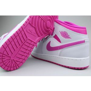 Jordan, Schoenen, Dames, Roze, 40 EU, Fire Pink Mid-Top Sneaker