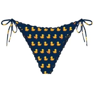 MC2 Saint Barth, Badkleding, Dames, Veelkleurig, S, Braziliaanse Duck Print Bikini Broekje