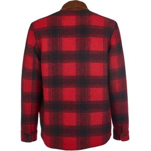 Saint Barth, Jassen, Heren, Rood, M, Rode Tartan Overshirt Jas