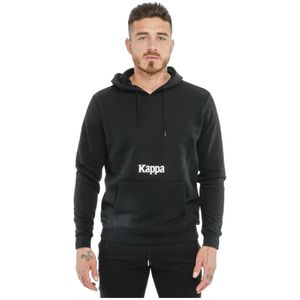 Kappa, Sweatshirts & Hoodies, Heren, Zwart, M, Katoen, Hoodies