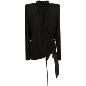 Saint Laurent, Kleedjes, Dames, Zwart, M, Zwarte jurken voor vrouwen