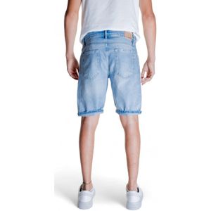 Antony Morato, Korte broeken, Heren, Blauw, W33, Katoen, Katoenen Bermuda Shorts Lente/Zomer Collectie