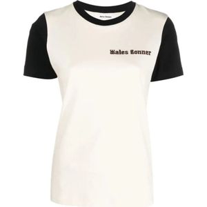Wales Bonner, Tops, Dames, Beige, S, Katoen, T-Shirts