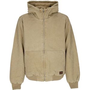 Element, Jassen, Heren, Beige, XL, Katoen, Canvas Waterafstotende Hoodie Jas