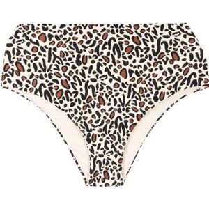 Nanushka, Badkleding, Dames, Veelkleurig, S, Nylon, Leopard Print High-Rise Bikini Briefs