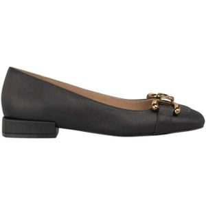 Alma EN Pena, Schoenen, Dames, Zwart, 36 EU, Leer, Platte ballerina met stijgbeugel