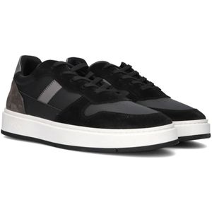 Antony Morato, Schoenen, Heren, Zwart, 44 EU, Leer, Zwarte Leren Lage Sneakers