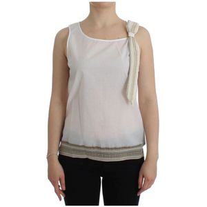 Ermanno Scervino, Bovenste blouse tank mouwloos shirt Wit, Dames, Maat:L