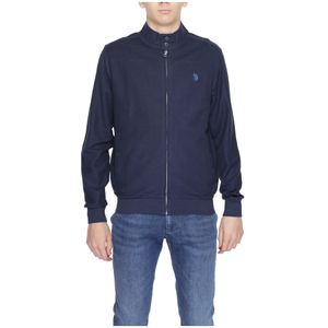 U.s. Polo Assn., Heren Katoenen Jas Lente/Zomer Collectie Blauw, Heren, Maat:L