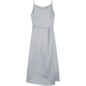 Marc O'Polo, Kleedjes, Dames, Blauw, XL, Satijn, Satijnen slipdress gevormd