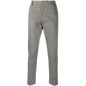 Dondup, Slim-Cut Dove Grey Jeans Grijs, Heren, Maat:W32