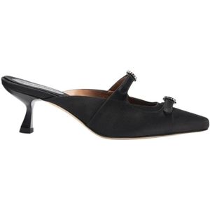 Scarosso, Schoenen, Dames, Zwart, 36 EU, Satijn, Elegante Liz Muiltjes