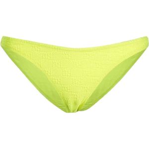 Alexander Wang, Neon Gele Logo-Strik Bikini Broekjes Groen, Dames, Maat:M