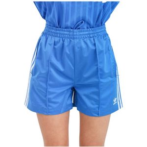 Adidas Originals, Firebird Blauw en Wit Shorts Blauw, Dames, Maat:L