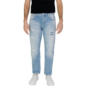 Antony Morato, Jeans, Heren, Blauw, W31, Katoen, Blauwe Katoenen Jeans Meerdere Zakken