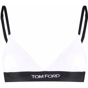Tom Ford, Ondergoed, Dames, Wit, L, Witte Modal Signature Bra