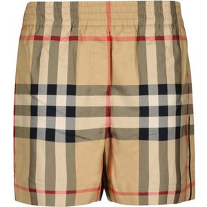 Burberry, Korte broeken, Dames, Veelkleurig, XS, Katoen, Vintage Check Shorts