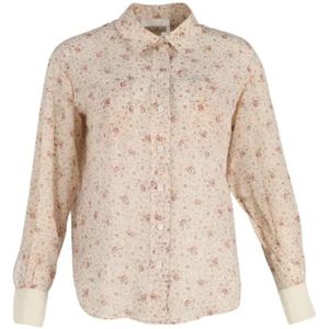 Chloé Pre-owned, Pre-owned, Dames, Beige, M, Pre-owned Silk tops