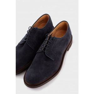 Church's, Schoenen, Heren, Blauw, 44 EU, Suède, Navy Suede Derbies - Bestone