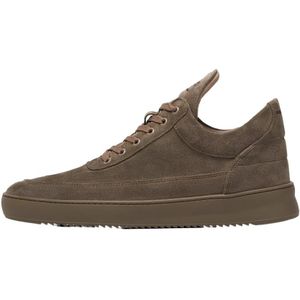 Filling Pieces, Low Top Suede All Taupe Bruin, unisex, Maat:45 EU