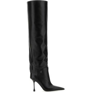 Jimmy Choo, Verhoog je stijl met deze prachtige over-de-knie laarzen Zwart, Dames, Maat:36 EU