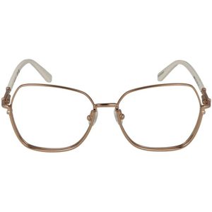 Guess, Accessoires, Dames, Roze, ONE Size, Roségoud Metalen Vierkante Optische Monturen